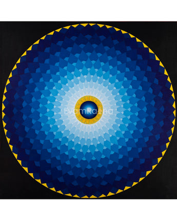 High-Quality Vibrant Mandala Drawing Print