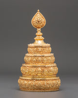 Gold Plated Mandala Offering Set