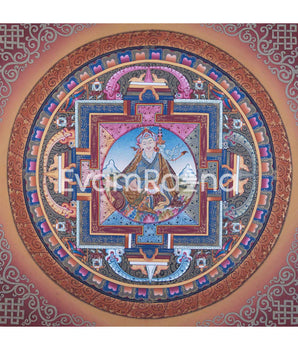 Mandala With Guru Padmasambhava Residing