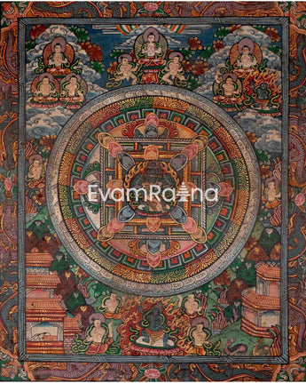 Deity Mandalas Thangka Painting