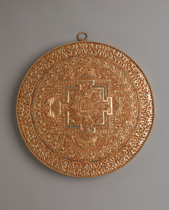 Copper Mandala Wall Hanging for Decor