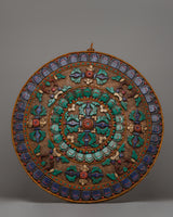 Vishwa Vajra Copper Mandala Wall Art