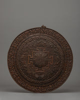 Oxidized Copper Mandala Wall Art