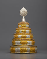 Decorative Copper Rice Offering Set