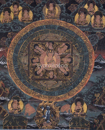 Vintage Buddha Mandala