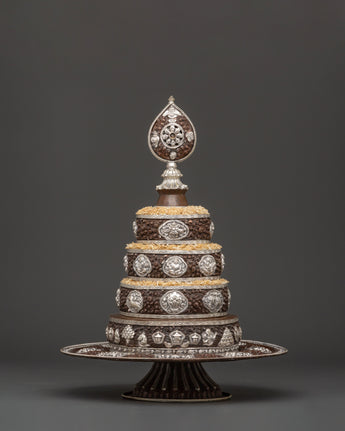 Tibetan Mandala Copper Sculpture