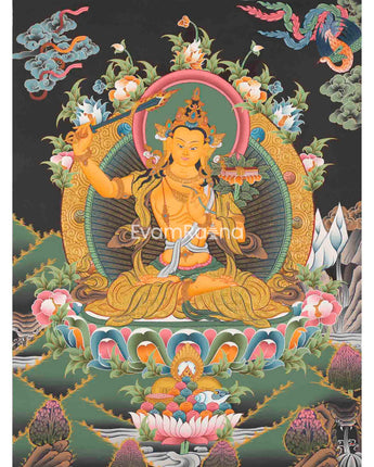 Manjushree Thangka Painting