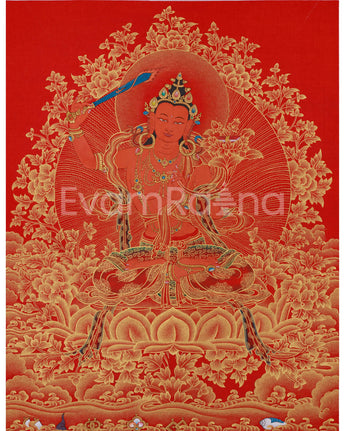 Gold Thangka of Manjushri