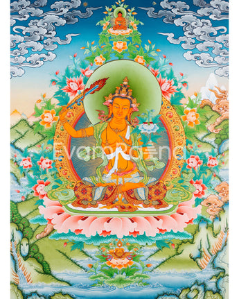 Wisdom Deity, Manjushri Thangka