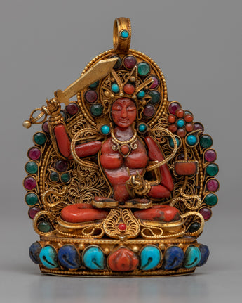 Manjushri Silver Locket