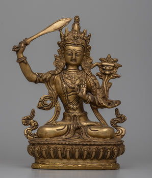 Manjushri Brass Statue