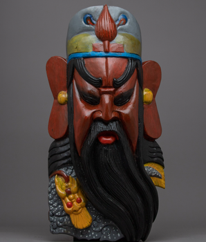 Guan Gong Yu Face Mask Wall Hanging