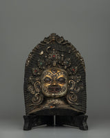 Copper Mahakala Mask with Stand