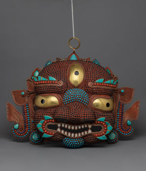 Bhairav Copper Face Mask