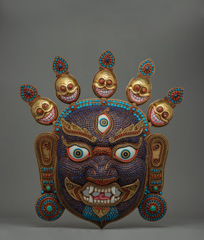 Wrathful Dharmapala Bhairav Mask