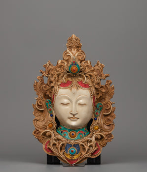 Ceramic Goddess Mask wall Hanging