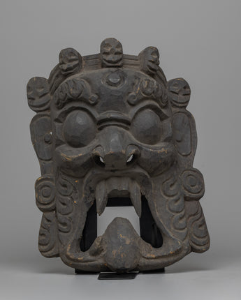 Mahakala Wooden Mask,