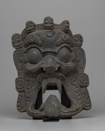 Mahakala Wooden Mask,