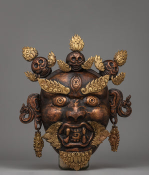 Wrathful Copper Bhairav Mask