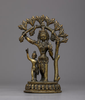 Vintage Goddess Maya Devi Statue