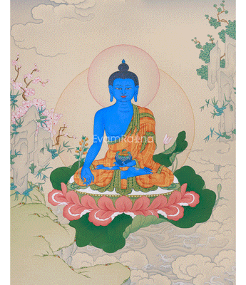 Healing Bhaisajyaguru Thangka