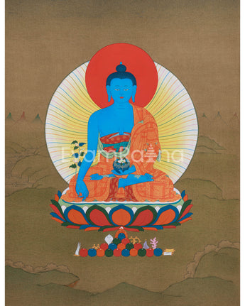 The Healing Buddha Thangka