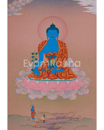 Healing Deity, Medicine Buddha Thangka