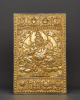Dzambhala Metal Thangka