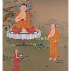 Arya Nagarjuna with Aryadeva Thangka