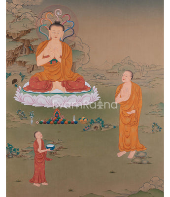 Arya Nagarjuna with Aryadeva Thangka