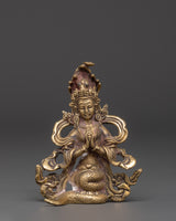 Handcrafted Tibetan Naga Kanya Statue