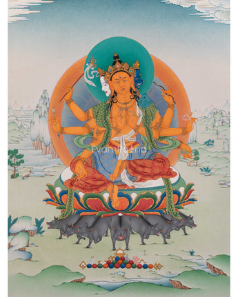 Goddess Marichi Thangka Print