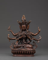 copper-oxidized-namgyalma-statue