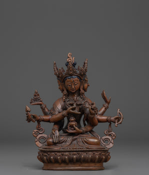 Oxidized Copper Namgyalma Statue | Symbol of Longevity and Prosperity