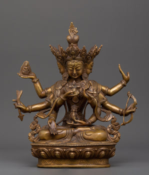 Antique Copper Namgyalma Statue