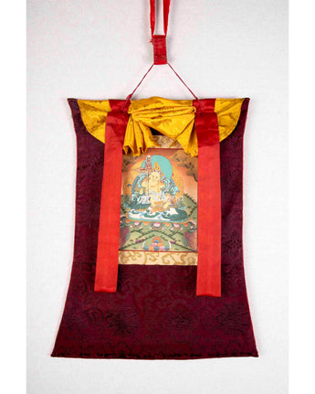 Namtose Thangka Painting With Brocade