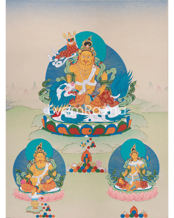 Namtoshe With Dzambhala and Vasudhara