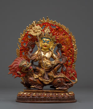 Gold-Plated Namtoshe | Tibetan Guardian of Wealth