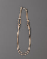 Handmade White Metal Necklace