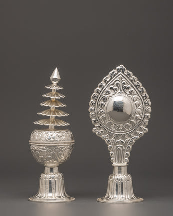 Pure Silver Jwala-Nhyaka & Sinamu Set