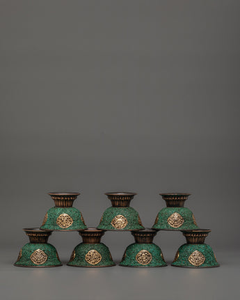 Oxidized Copper Offering Bowls