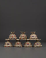 Set of 7 Tibetan Offering Bowls