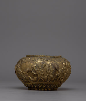 Buddhist Brass Offering Bowl