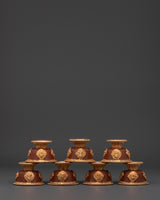 Handcrafted Buddhist Offering Bowl Set