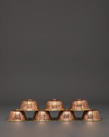 Handcrafted Copper Offering Bowl Set