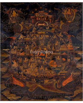 Oil Varnished Wheel Of Life