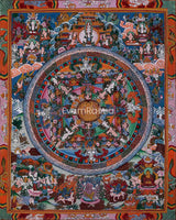 Hand painted Buddha Mandala