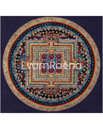 Om Mani Padme Hum Mandala Thangka