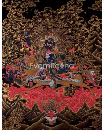 Original Hand-Painted Palden Lhamo Thangka