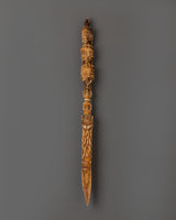 Hand-Carved Tibetan Phurba Dagger